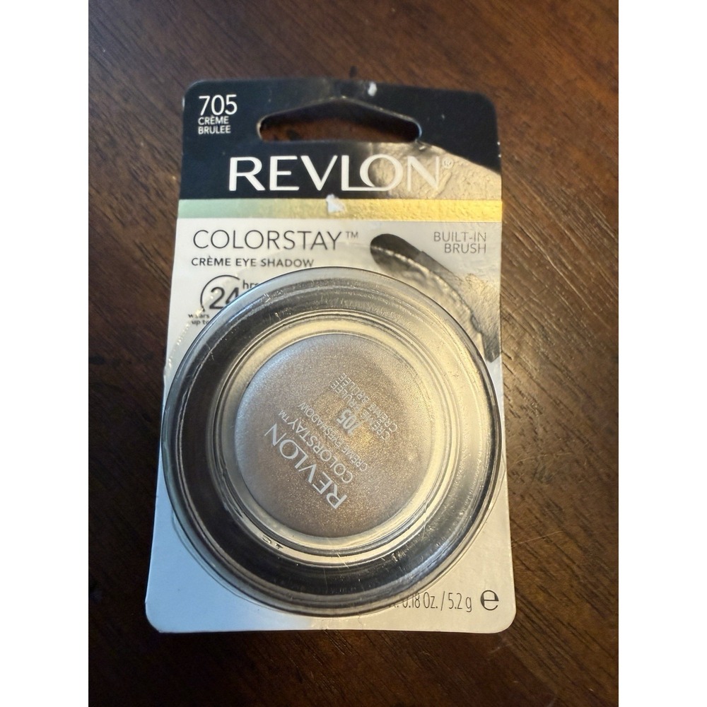 Revlon Colorstay Creme longwear Eye Shadow Creme Brulee 705 Waterproof & Brush